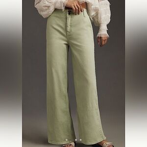 Anthropologie Pilcro ankle jeans in color cucumber, size 26, NWT